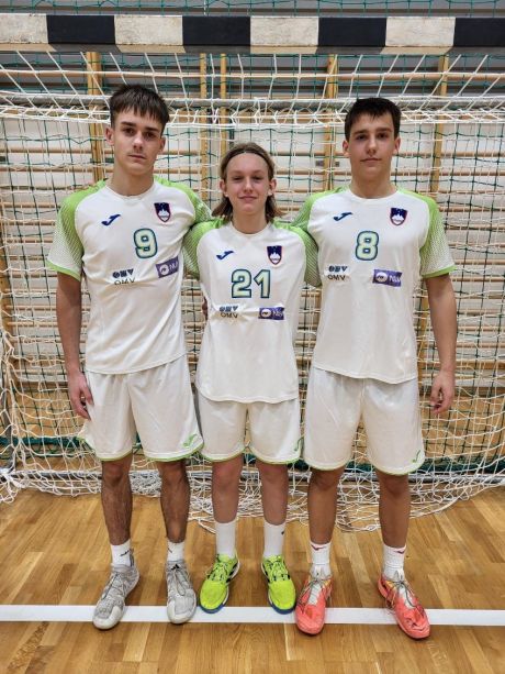 LUKA NOVAK, JAKA PODVRŠIČ, LUC NOVAK - člani kadetske reprezentance letnik 2008