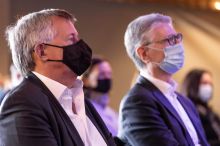 Dogodka se je udeležil tudi predsednik evropske rokometne zveze (EHF), Michael Wiederer. (foto: Nejc Tomšič/Videa)